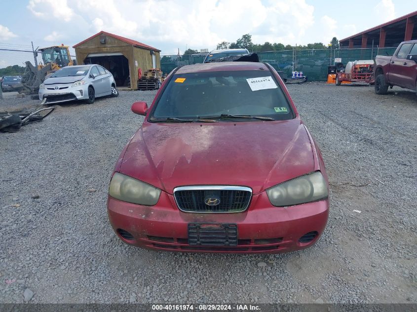 2003 Hyundai Elantra Gls/Gt VIN: KMHDN45D93U702929 Lot: 40161974