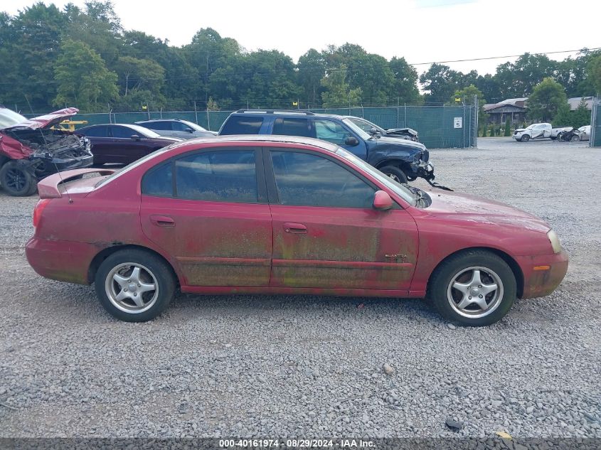 2003 Hyundai Elantra Gls/Gt VIN: KMHDN45D93U702929 Lot: 40161974