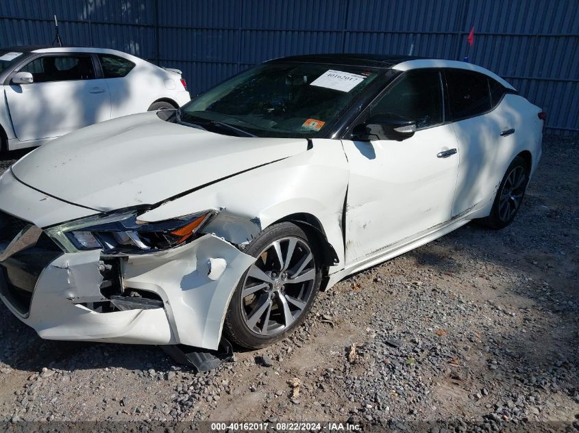 2017 Nissan Maxima 3.5 Platinum VIN: 1N4AA6AP9HC412482 Lot: 40162017