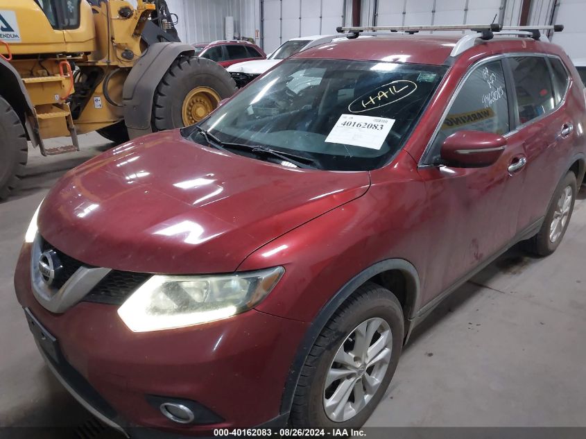 2014 Nissan Rogue Sv VIN: 5N1AT2MV3EC812438 Lot: 40162083