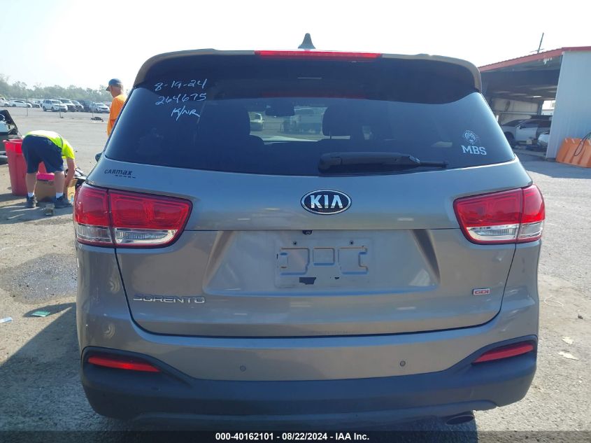 2017 Kia Sorento 2.4L Lx VIN: 5XYPG4A32HG264675 Lot: 40162101