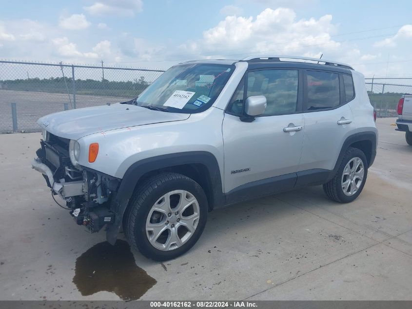 2017 Jeep Renegade Limited 4X4 VIN: ZACCJBDB7HPF24124 Lot: 40162162