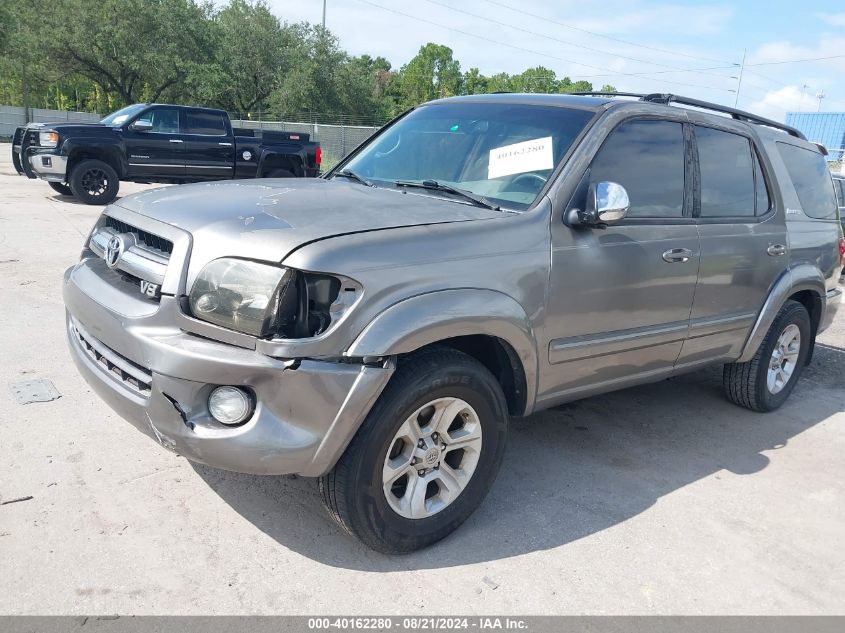 2007 Toyota Sequoia Limited V8 VIN: 5TDZT38A07S284332 Lot: 40162280