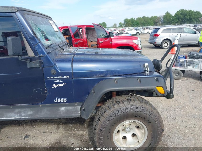 1997 Jeep Wrangler Sport VIN: 1J4FY19S3VP548855 Lot: 40162285