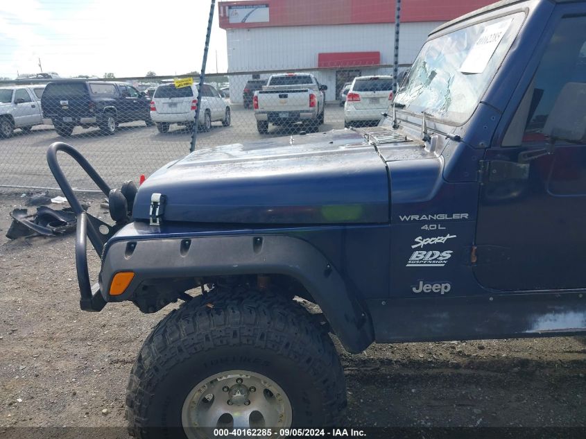 1997 Jeep Wrangler Sport VIN: 1J4FY19S3VP548855 Lot: 40162285