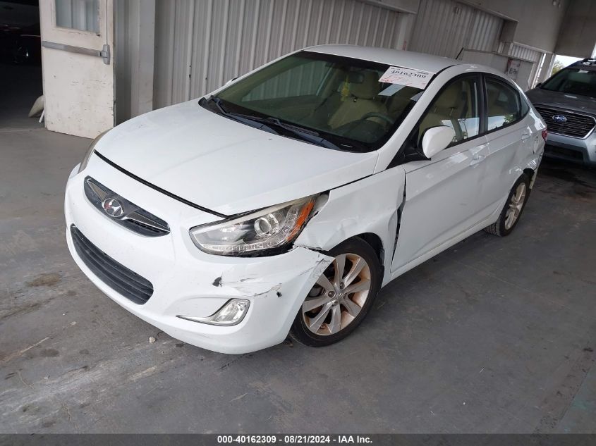 2014 Hyundai Accent Gls/Se VIN: KMHCU4AEXEU717858 Lot: 40162309