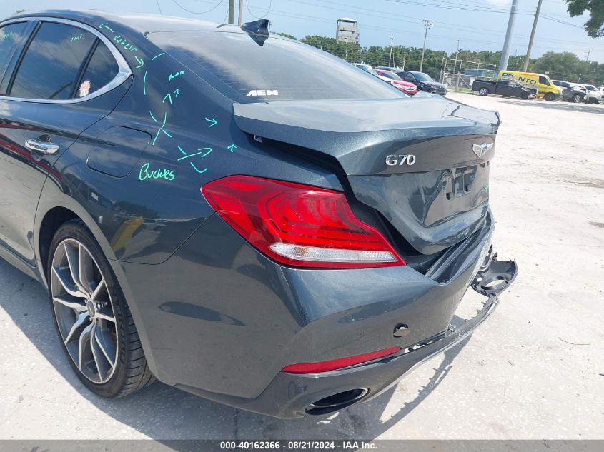 2019 Genesis G70 3.3T Design VIN: KMTG34LE8KU012169 Lot: 40162366