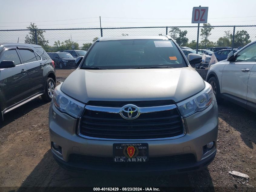 2016 Toyota Highlander Limited V6 VIN: 5TDDKRFH2GS249730 Lot: 40162429