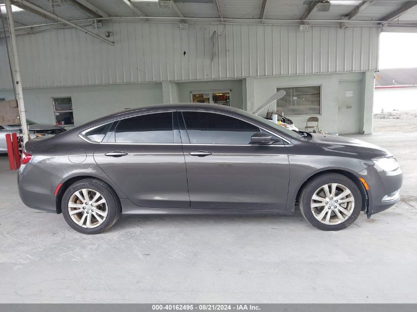 2015 Chrysler 200 Limited VIN: 1C3CCCAB9FN612235 Lot: 40162495