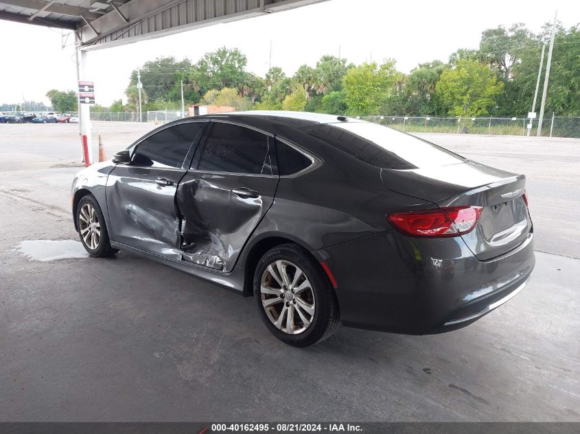 2015 Chrysler 200 Limited VIN: 1C3CCCAB9FN612235 Lot: 40162495