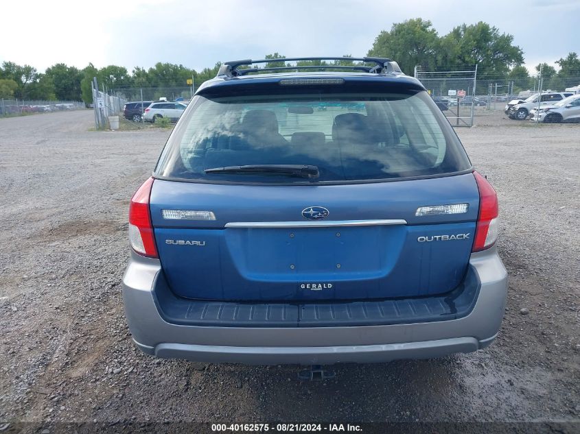 2008 Subaru Outback 2.5I/2.5I L.l. Bean Edition VIN: 4S4BP61C087314195 Lot: 40162575