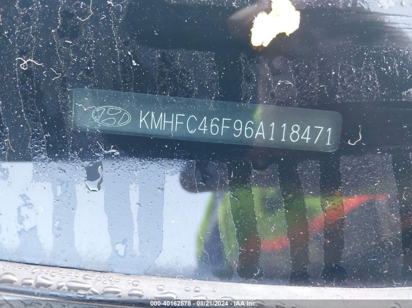 KMHFC46F96A118471 2006 Hyundai Azera