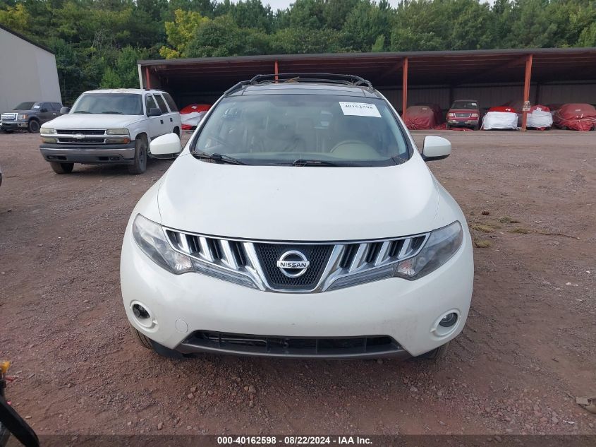 2010 Nissan Murano Sl VIN: JN8AZ1MU5AW010877 Lot: 40162598