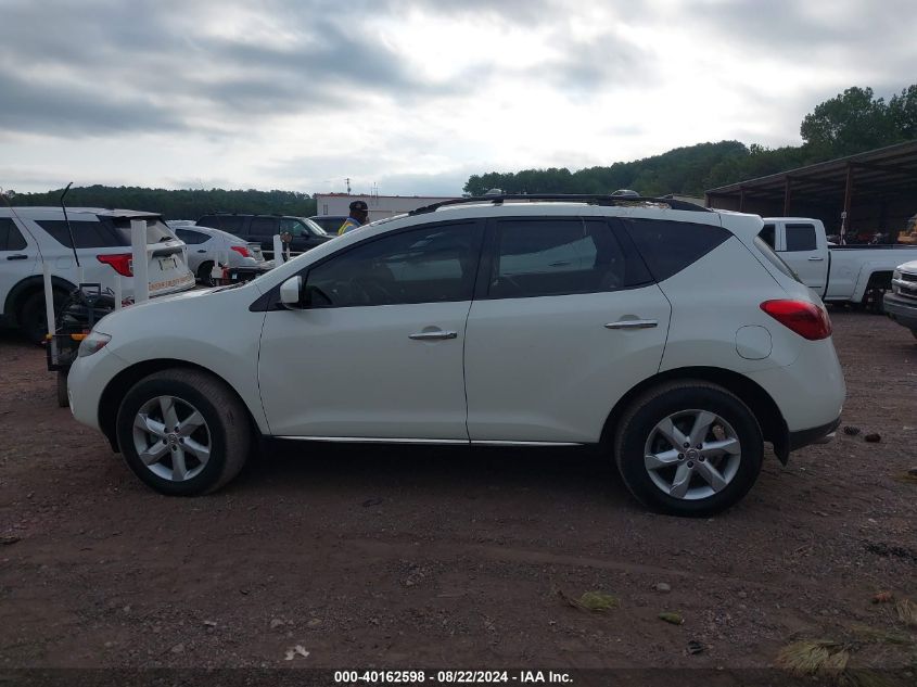 2010 Nissan Murano Sl VIN: JN8AZ1MU5AW010877 Lot: 40162598