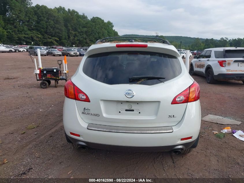 2010 Nissan Murano Sl VIN: JN8AZ1MU5AW010877 Lot: 40162598