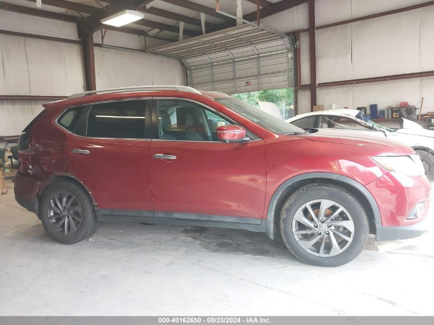 2016 Nissan Rogue Sl VIN: 5N1AT2MT0GC798581 Lot: 40162650