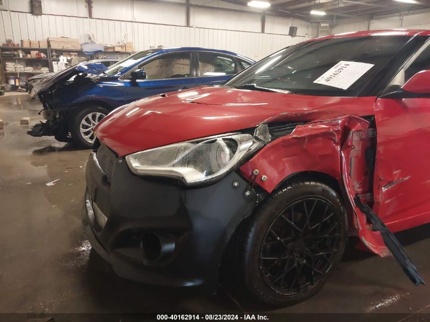 2013 Hyundai Veloster Base W/Gray VIN: KMHTC6AD7DU087334 Lot: 40162914