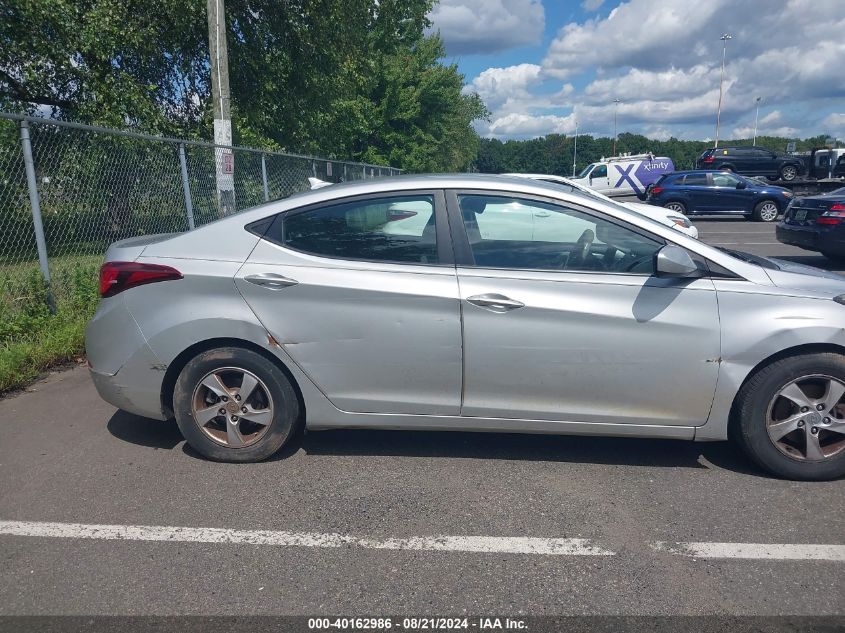 2014 Hyundai Elantra Se VIN: KMHDH4AE9EU037426 Lot: 40162986