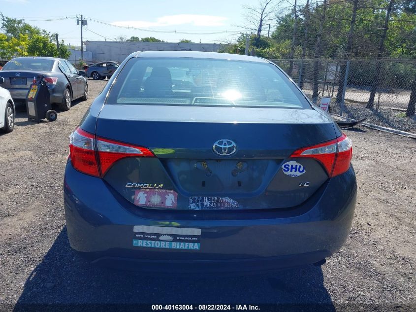 2016 Toyota Corolla Le VIN: 2T1BURHE5GC608369 Lot: 40163004