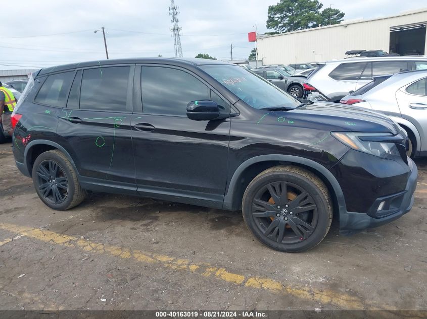 2019 Honda Passport Sport VIN: 5FNYF7H25KB004064 Lot: 40163019