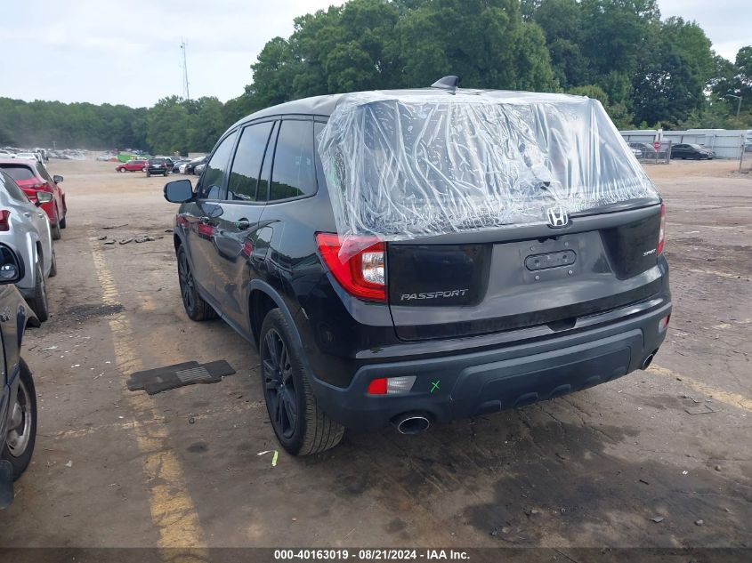 2019 Honda Passport Sport VIN: 5FNYF7H25KB004064 Lot: 40163019