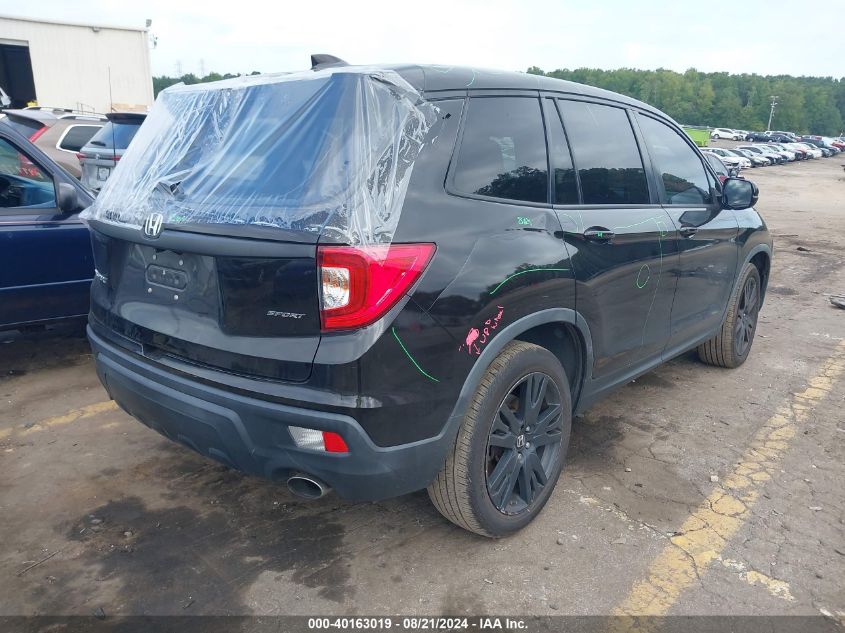 2019 Honda Passport Sport VIN: 5FNYF7H25KB004064 Lot: 40163019