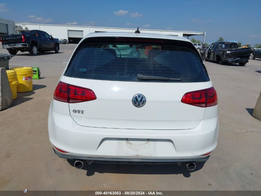 2015 Volkswagen Golf Gti 2.0T Se 4-Door VIN: 3VW5T7AU2FM046021 Lot: 40163053