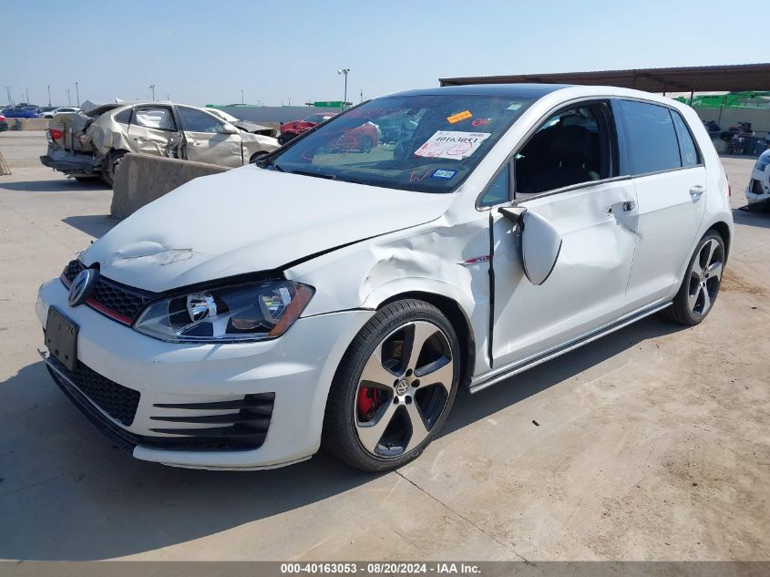 2015 Volkswagen Golf Gti 2.0T Se 4-Door VIN: 3VW5T7AU2FM046021 Lot: 40163053