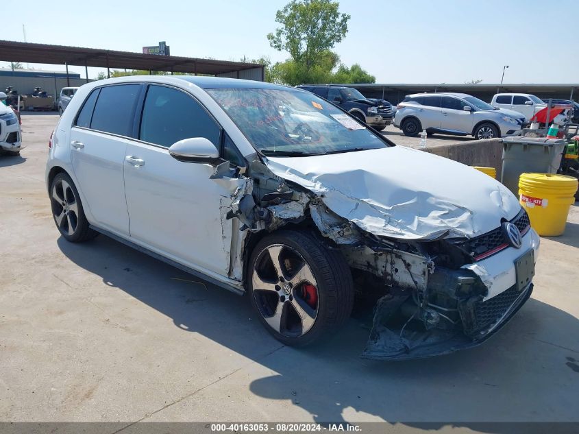 2015 VOLKSWAGEN GOLF GTI 2.0T SE 4-DOOR - 3VW5T7AU2FM046021