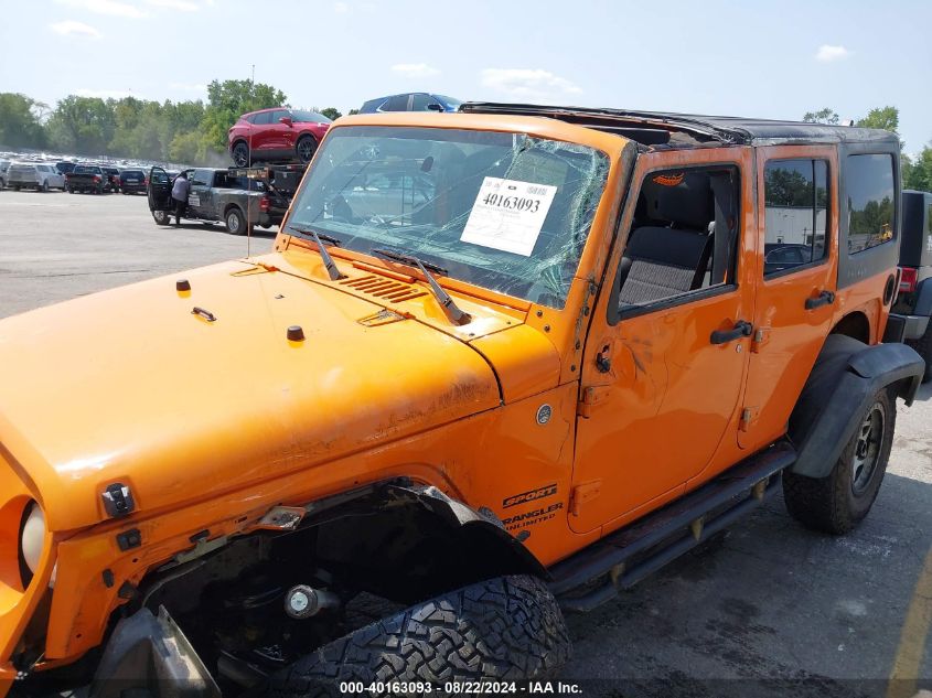 2012 Jeep Wrangler Unlimited Sport VIN: 1C4BJWDG4CL244186 Lot: 40163093