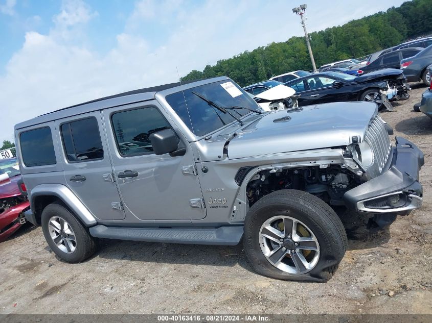 2020 Jeep Wrangler Unlimited Sahara VIN: 1C4HJXEN2LW156829 Lot: 40163416