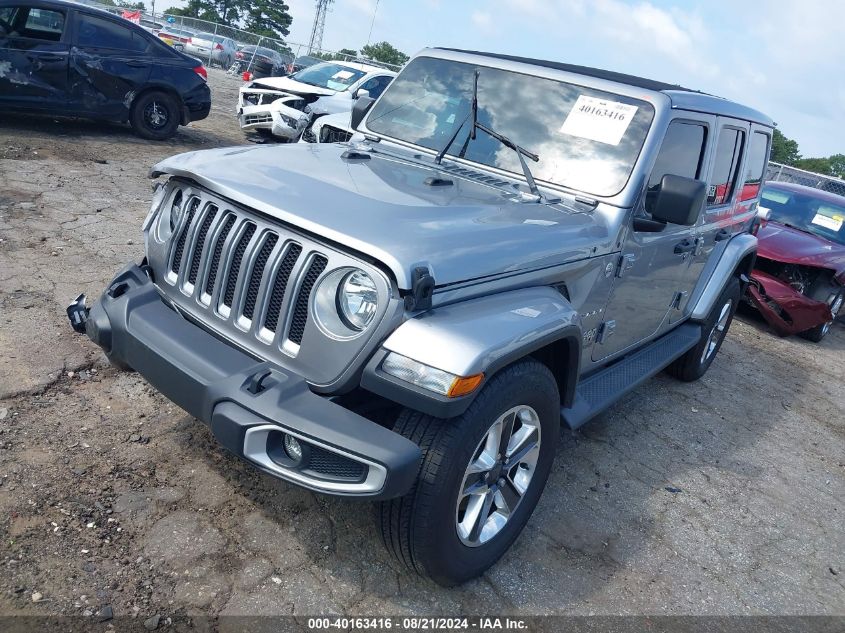 2020 Jeep Wrangler Unlimited Sahara VIN: 1C4HJXEN2LW156829 Lot: 40163416