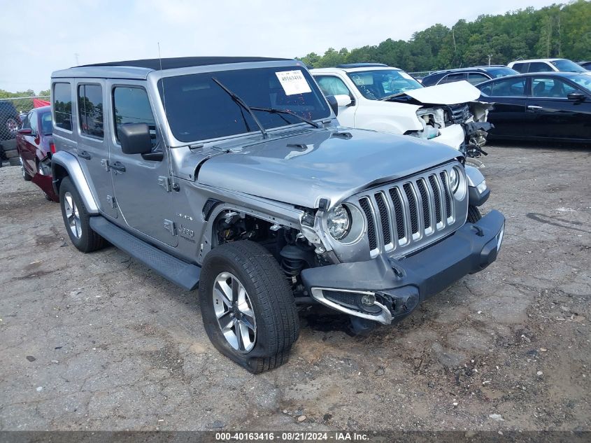 2020 Jeep Wrangler Unlimited Sahara VIN: 1C4HJXEN2LW156829 Lot: 40163416