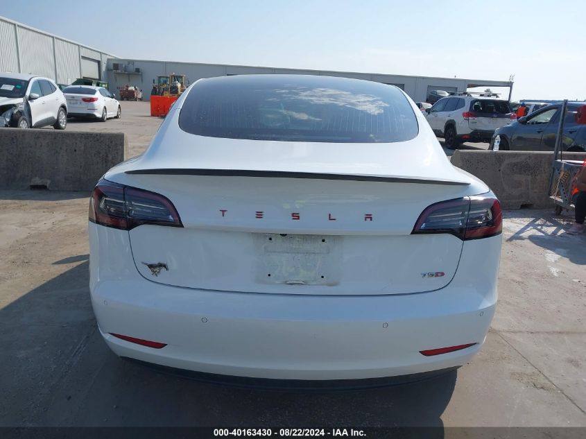 2018 Tesla Model 3 Long Range/Performance VIN: 5YJ3E1EB3JF096644 Lot: 40163430