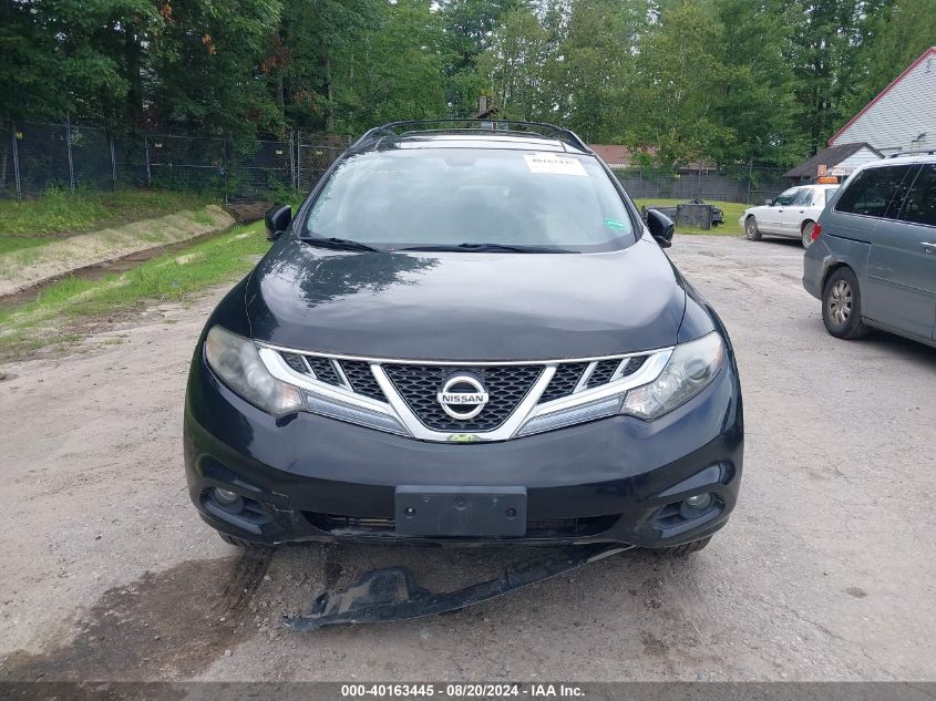 2012 Nissan Murano Sl VIN: JN8AZ1MW3CW234962 Lot: 40163445