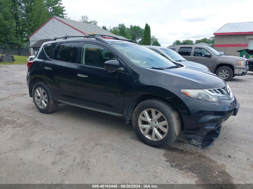 2012 Nissan Murano Sl VIN: JN8AZ1MW3CW234962 Lot: 40163445