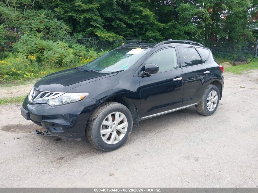 2012 Nissan Murano Sl VIN: JN8AZ1MW3CW234962 Lot: 40163445