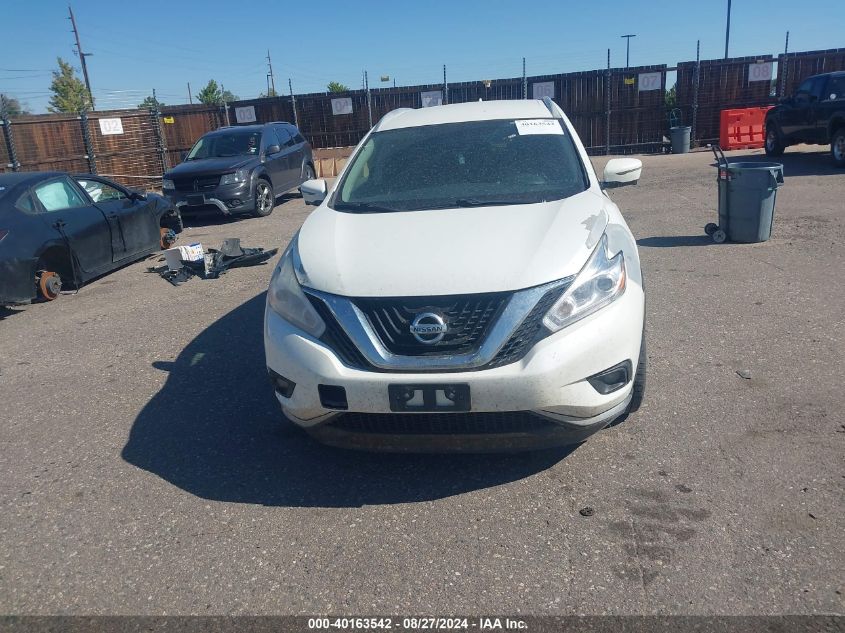 2017 Nissan Murano Sl VIN: 5N1AZ2MH4HN176923 Lot: 40163542