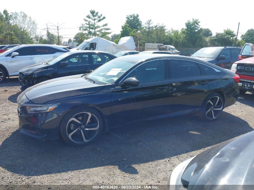 2021 Honda Accord Sport VIN: 1HGCV1F3XMA032784 Lot: 40163620