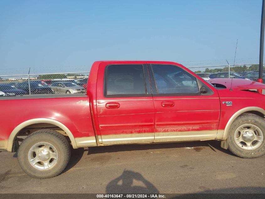 2001 Ford F150 Supercrew VIN: 1FTRW07WX1KE26428 Lot: 40163647