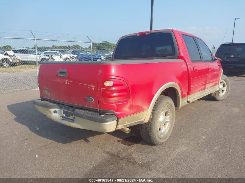 2001 Ford F150 Supercrew VIN: 1FTRW07WX1KE26428 Lot: 40163647