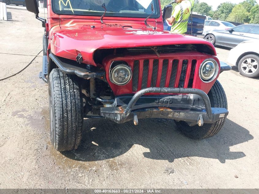 1999 Jeep Wrangler Se VIN: 1J4FY29P5XP476349 Lot: 40163683