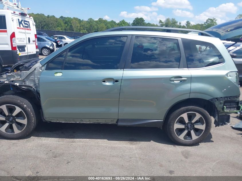 2018 Subaru Forester 2.5I Limited VIN: JF2SJAJCXJH489757 Lot: 40163693