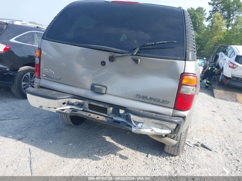 2002 Chevrolet Tahoe Ls VIN: 1GNEC13V02J233844 Lot: 40163728