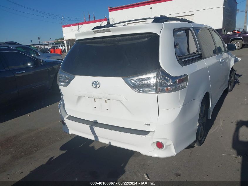 2017 Toyota Sienna Se 8 Passenger VIN: 5TDXZ3DC9HS768952 Lot: 40163867