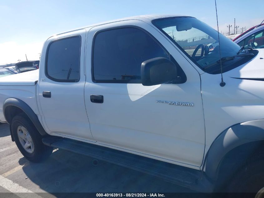 2001 Toyota Tacoma Double Cab VIN: 5TEHN72N41Z733160 Lot: 40163913