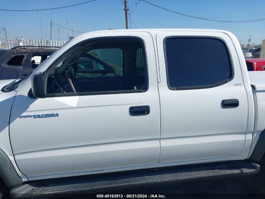 2001 Toyota Tacoma Double Cab VIN: 5TEHN72N41Z733160 Lot: 40163913