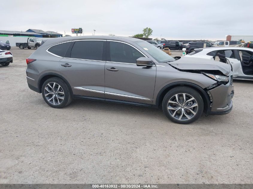 2022 Acura Mdx Technology Package VIN: 5J8YD9H44NL004739 Lot: 40163932