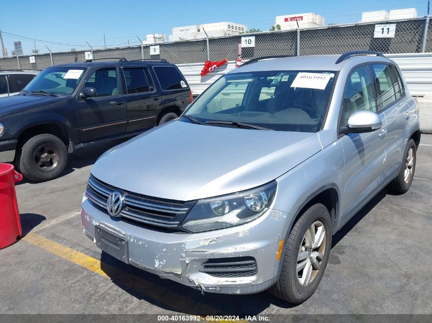 2016 Volkswagen Tiguan S VIN: WVGAV7AX4GW521865 Lot: 40163992