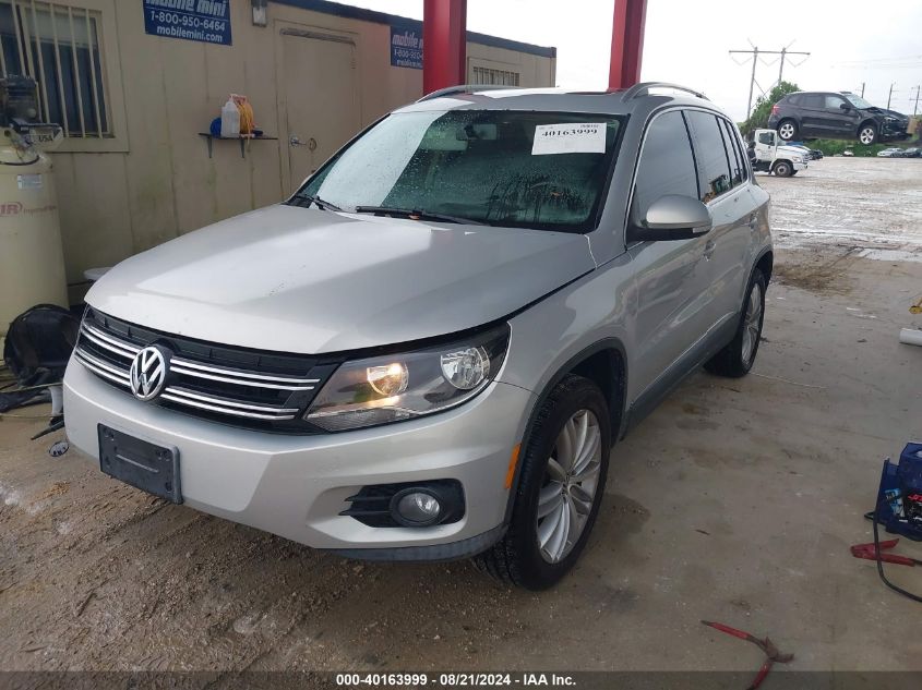 2012 Volkswagen Tiguan Se VIN: WVGBV7AX0CW593693 Lot: 40163999